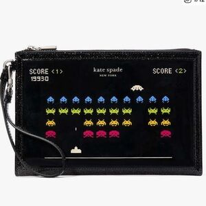 Kate spade space invaders wristlet NWT
